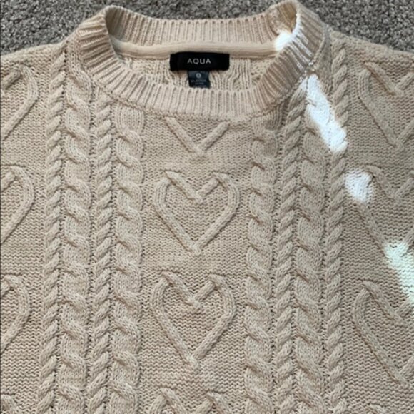 Women's Cream Cable Knit Sweater Vest - Picture 2 of 8
